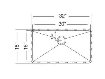 32 inch Flush Mount Single Bowl Stainless Steel Kitchen Sink - Zurich TZ C761 - Sink Depot